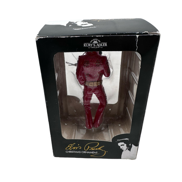 Kurt S Adler Elvis Presley Christmas Ornament 4.5" Red Holiday Décor ZMEP1171SP - Picture 2 of 7